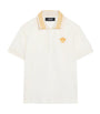 Versace Kids Cotton Logo-Embroidered Polo Shirt (6-14 Years)