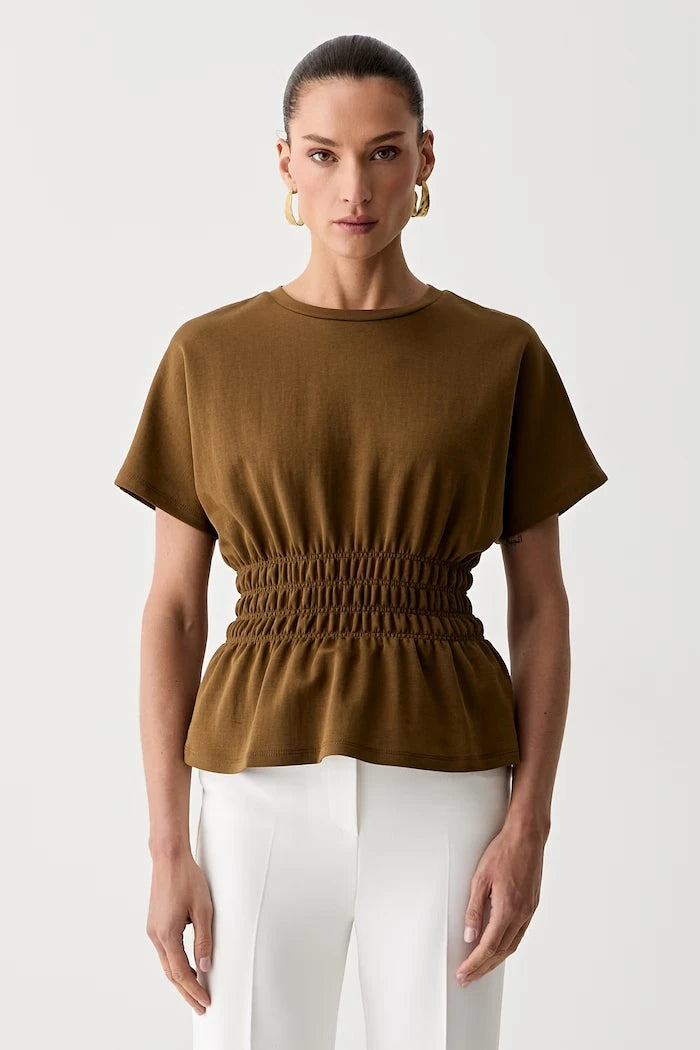 Morgan pamuklu kadın tişört DMADE