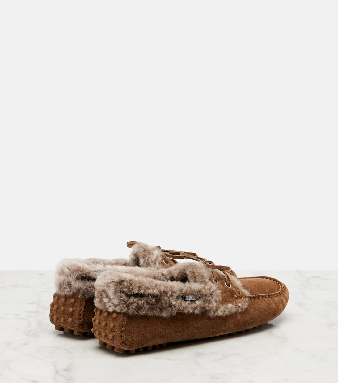 Brunello Cucinelli - Monili suede driving shoes