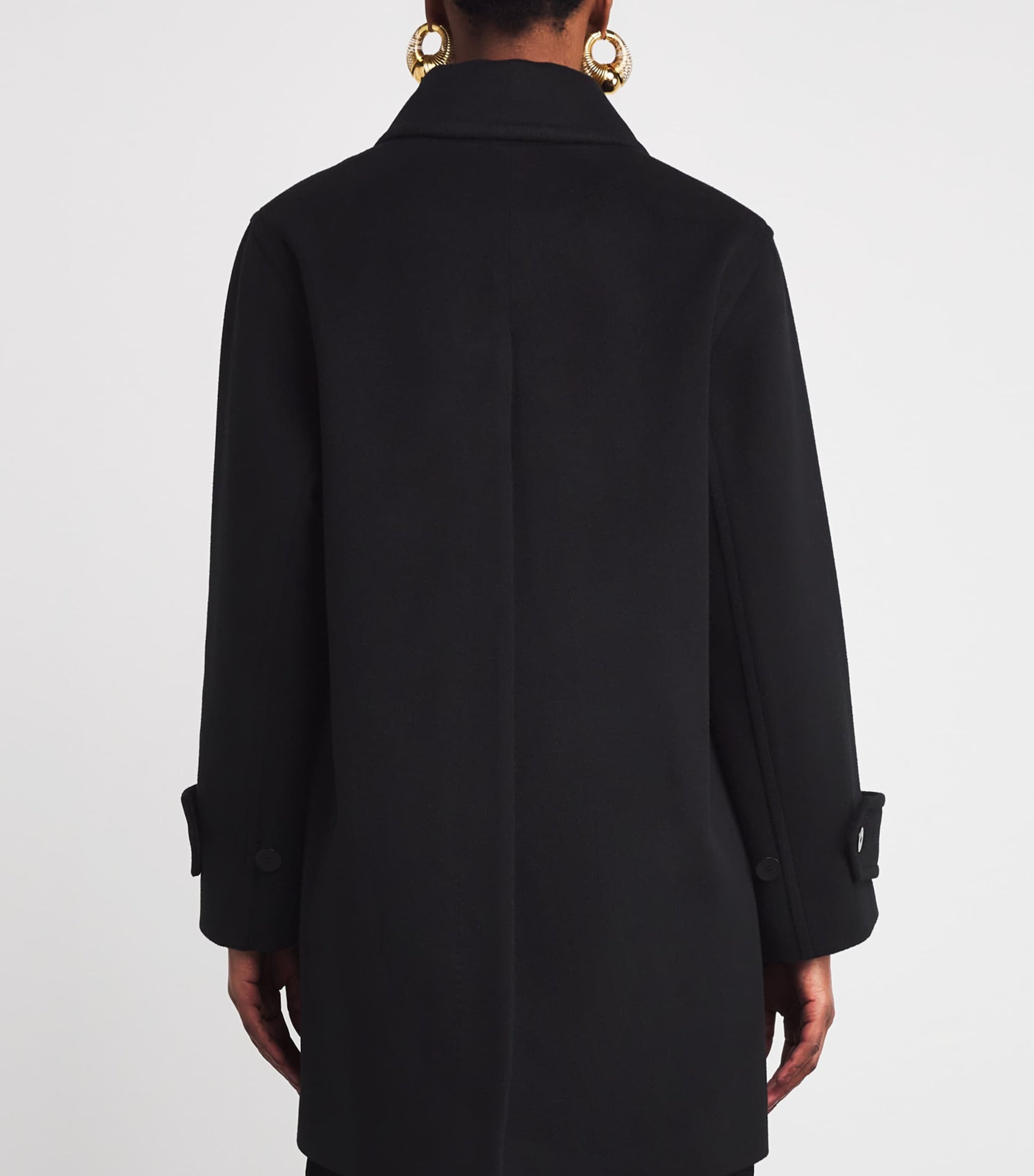 Joseph Black Wool-Cashmere Loti Coat