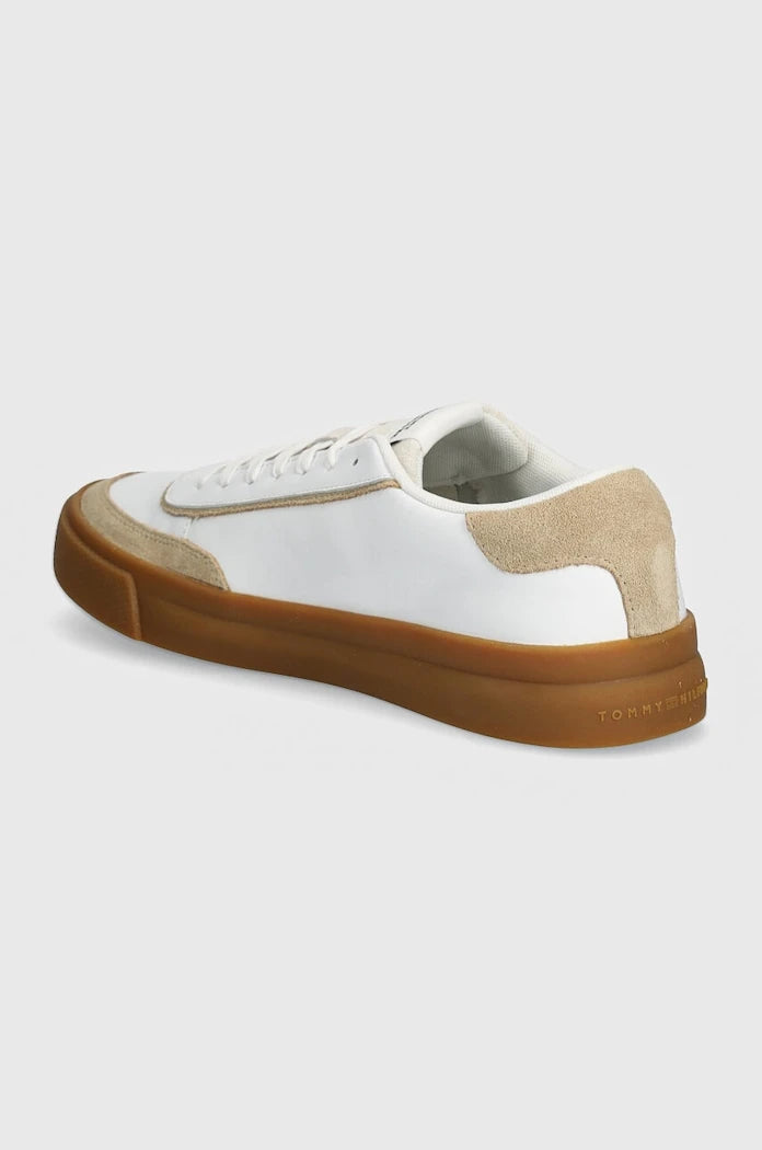 Кожени маратонки Tommy Hilfiger TH CUPSET 1A2 LTH MIX
