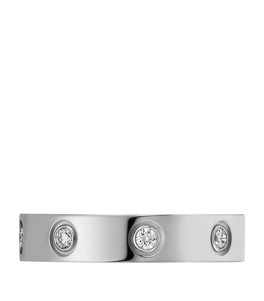 Cartier White Gold and Diamond LOVE Wedding Band