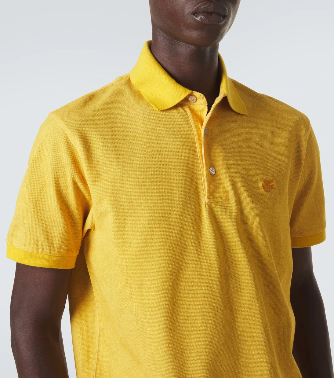 Etro - Paisley cotton piqué polo shirt