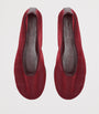Dear Frances Burgundy Balla Mesh Ballet Flats