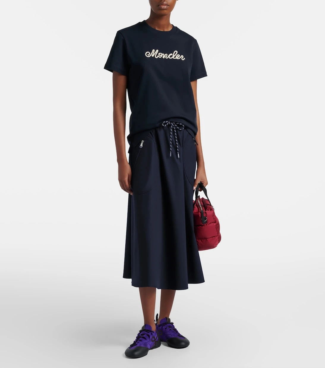 Moncler - Logo cotton jersey T-shirt