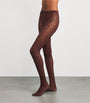 Burgundy Net Reptile Tights