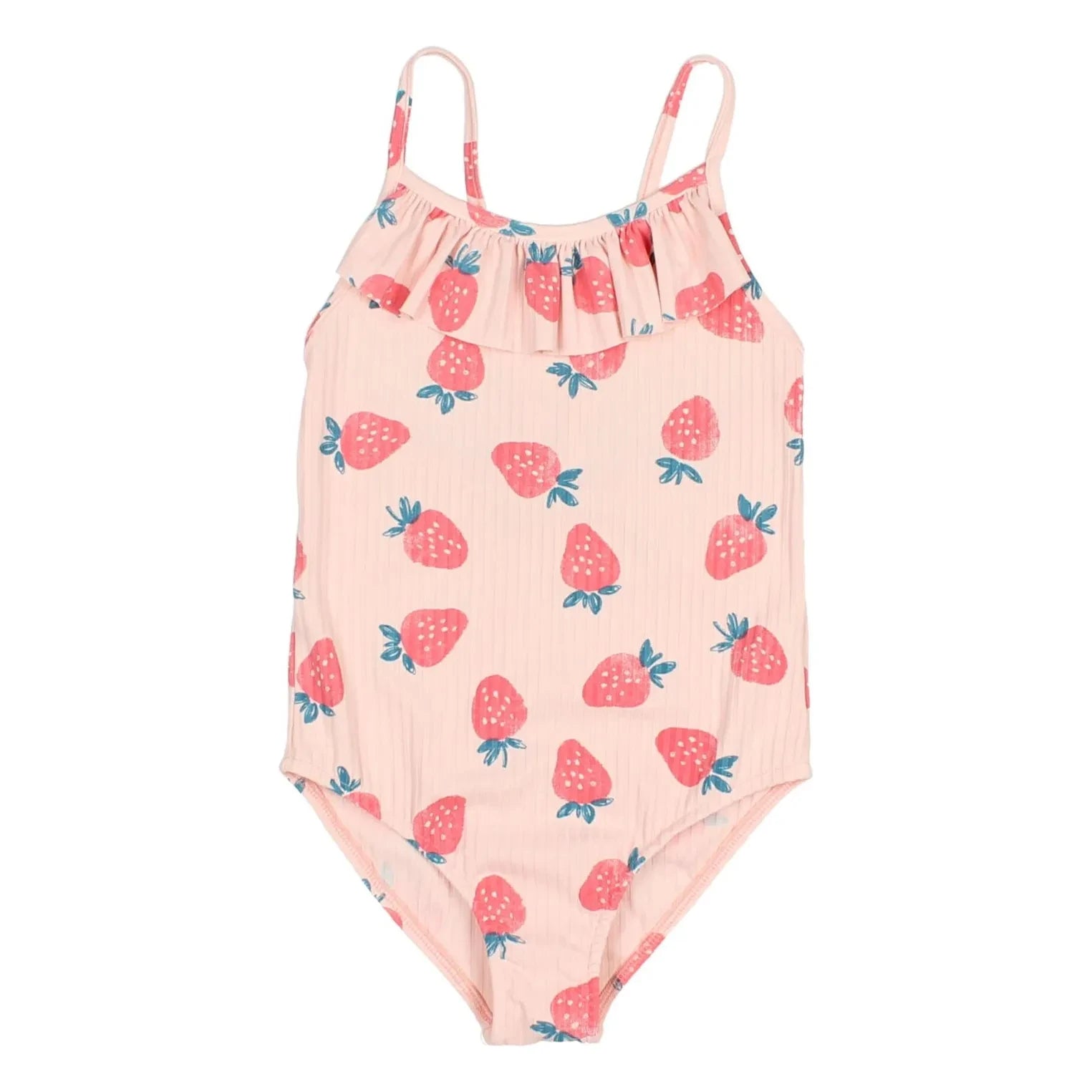 Búho - Strawberry Rib Swimsuit | Pale Pink