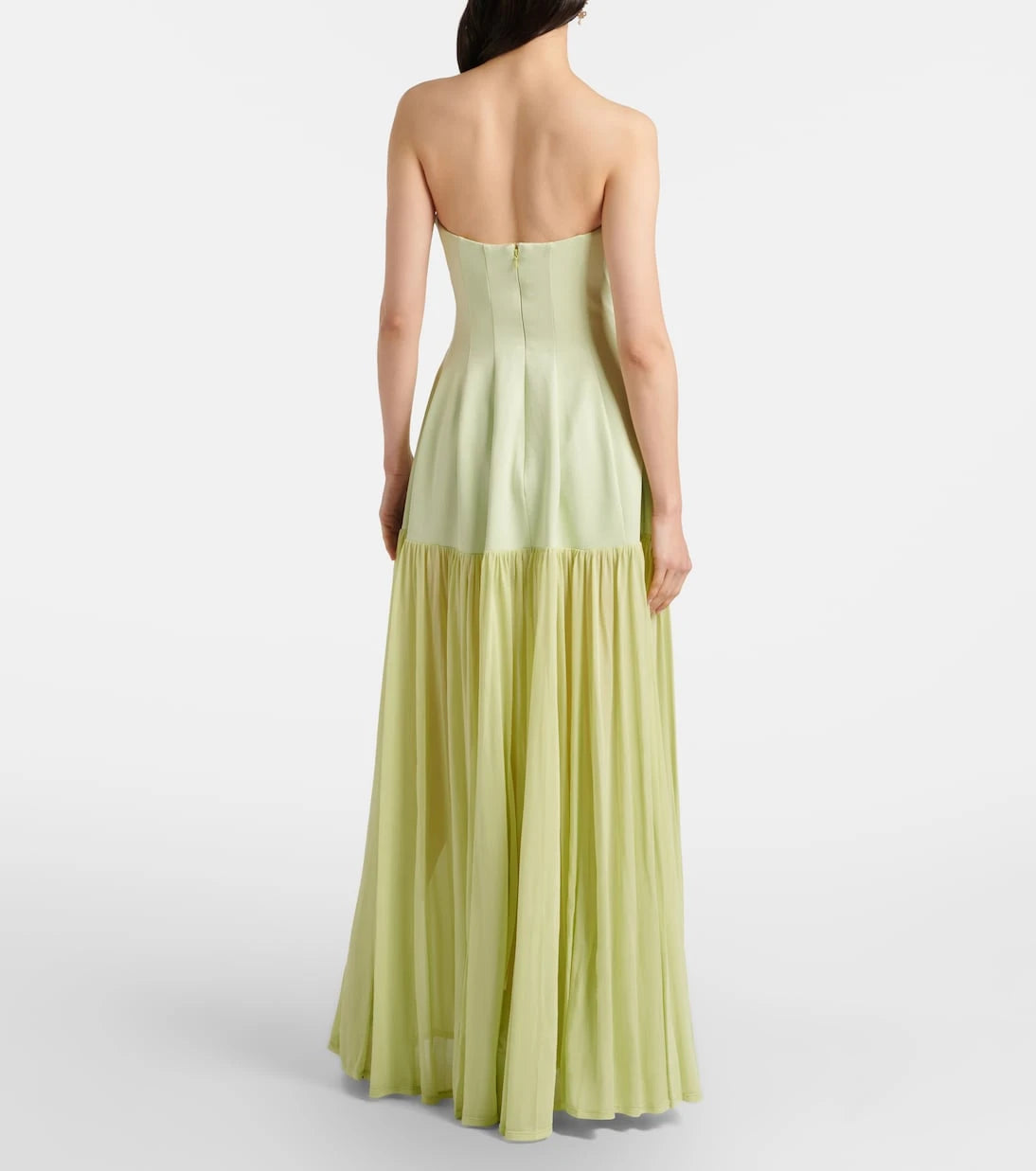Simkhai - Sandrine gathered jersey bustier gown