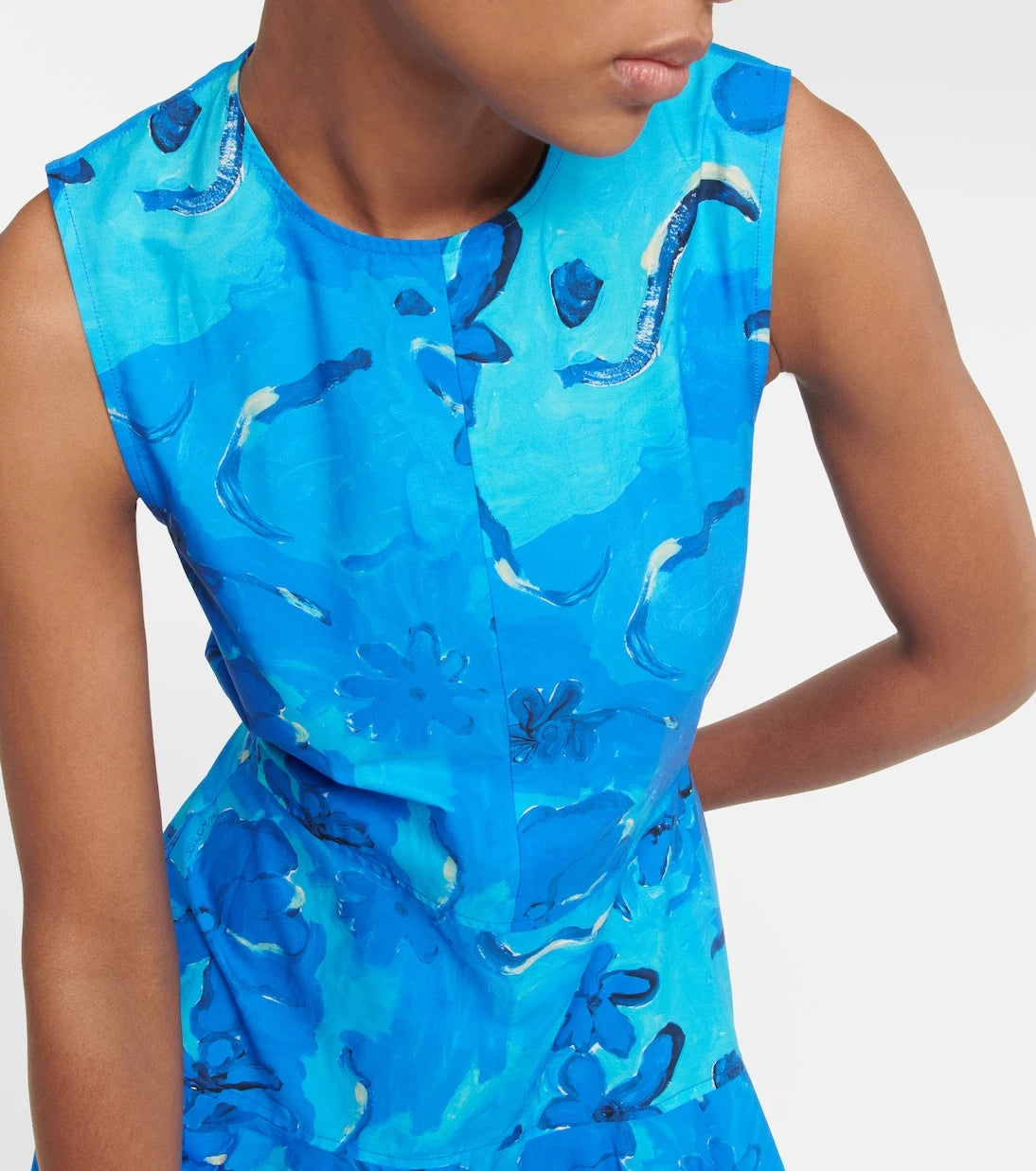Marni - Printed cotton midi dress