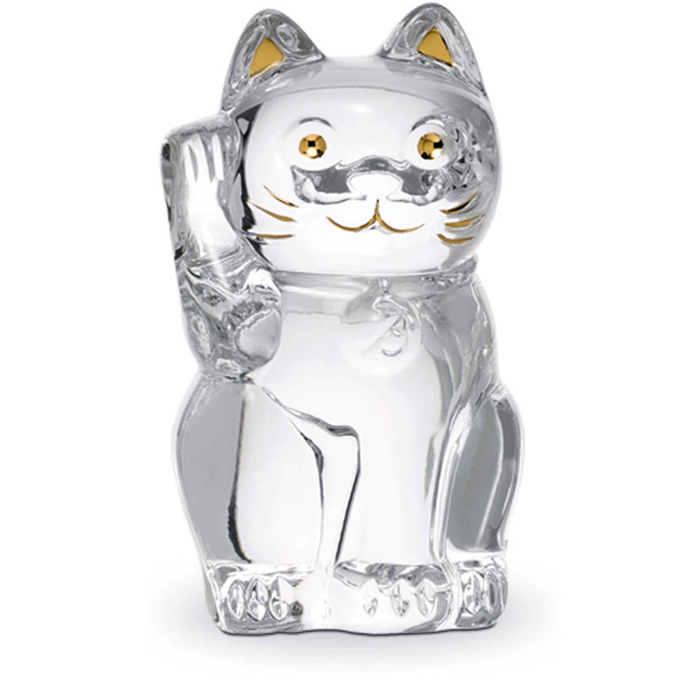 Baccarat Maneki Neko Cat Figurine