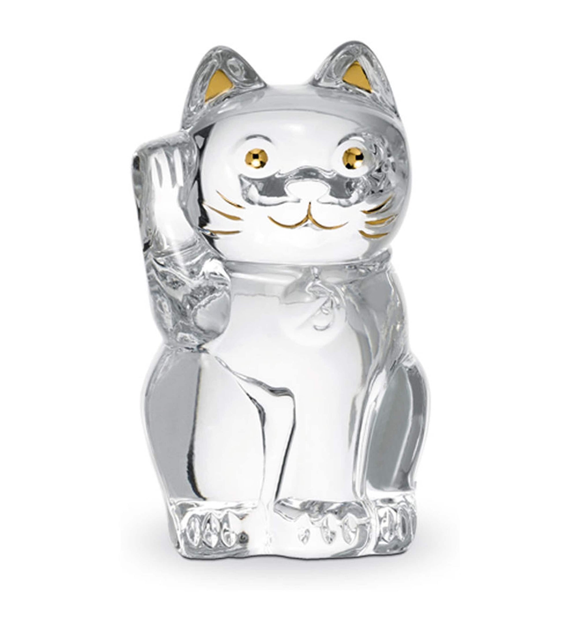 Baccarat Maneki Neko Cat Figurine