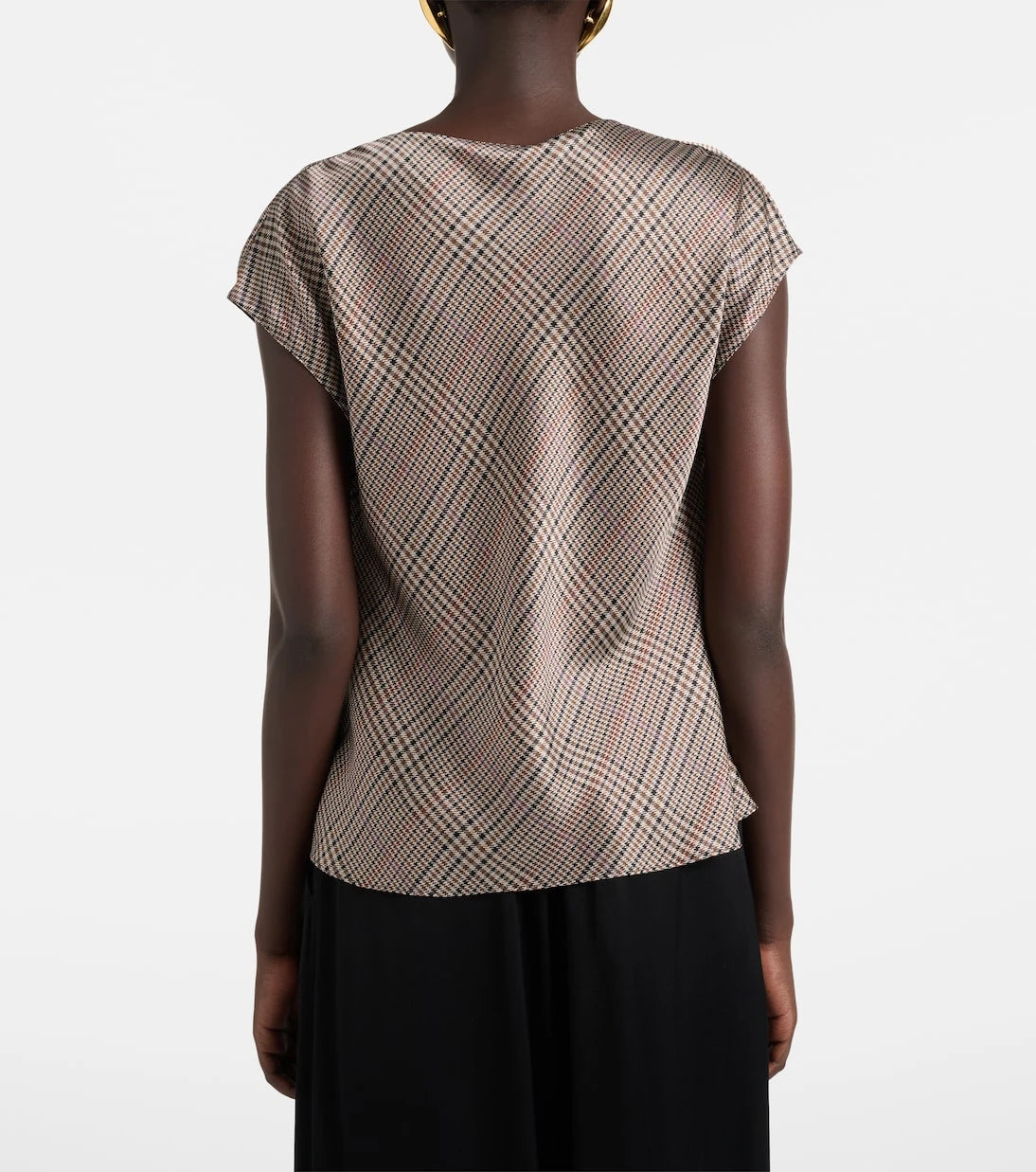 Vince - Houndstooth silk top