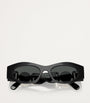 Black Acetate Oval Sunglasses