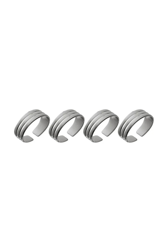 Gense Thebe Peçete Halkaları 4,3 x 3,2 cm (4 Adet)