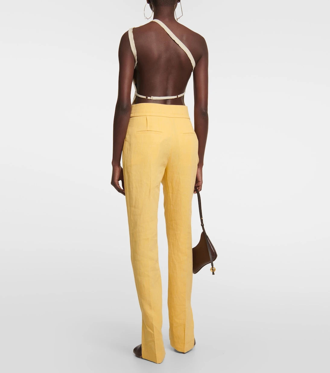 Jacquemus - بنطلون Le Pantalon Tibau من مزيج الكتان