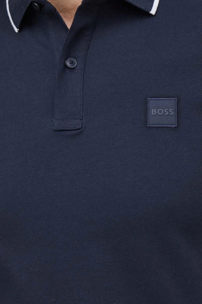 BOSS Orange Erkek Pamuk ve Elastan Polo Tişört Passertip