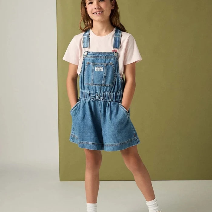 Детски гащеризон Levi's SHORTALL WITH TIE AT WAIST