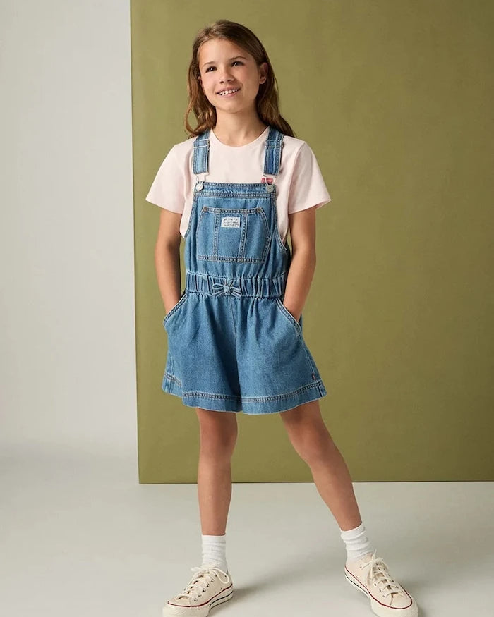 Levi's Belden Bağlamalı Çocuk Şort Tulum
