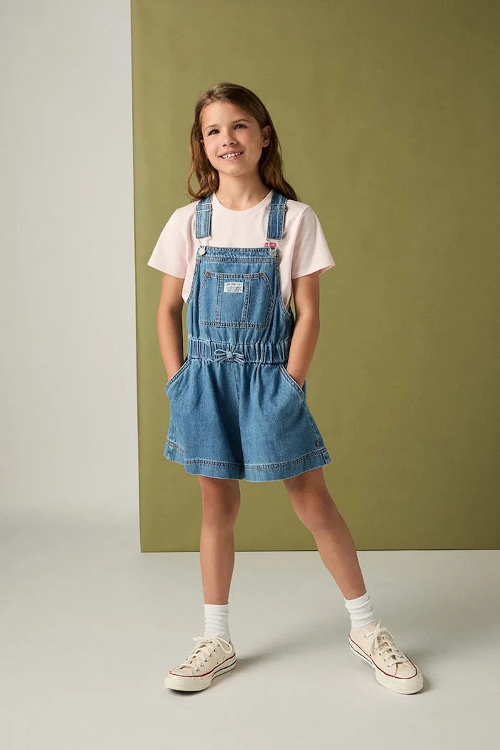 Детски гащеризон Levi's SHORTALL WITH TIE AT WAIST