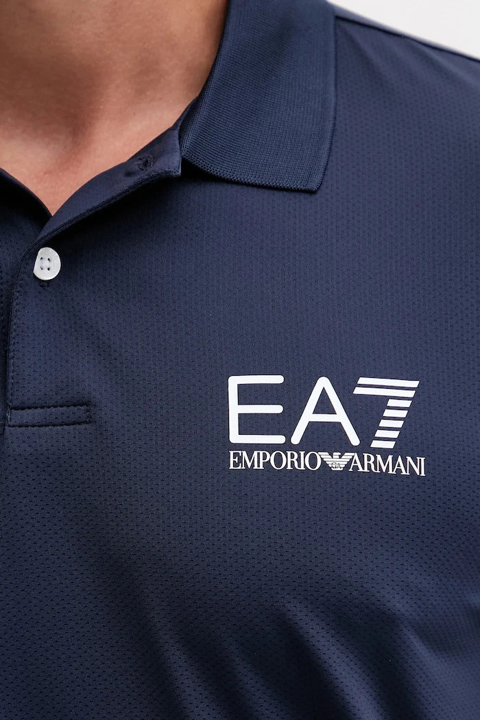 Тениска с яка EA7 Emporio Armani