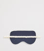 Navy Silk Shells Audrey Eye Mask