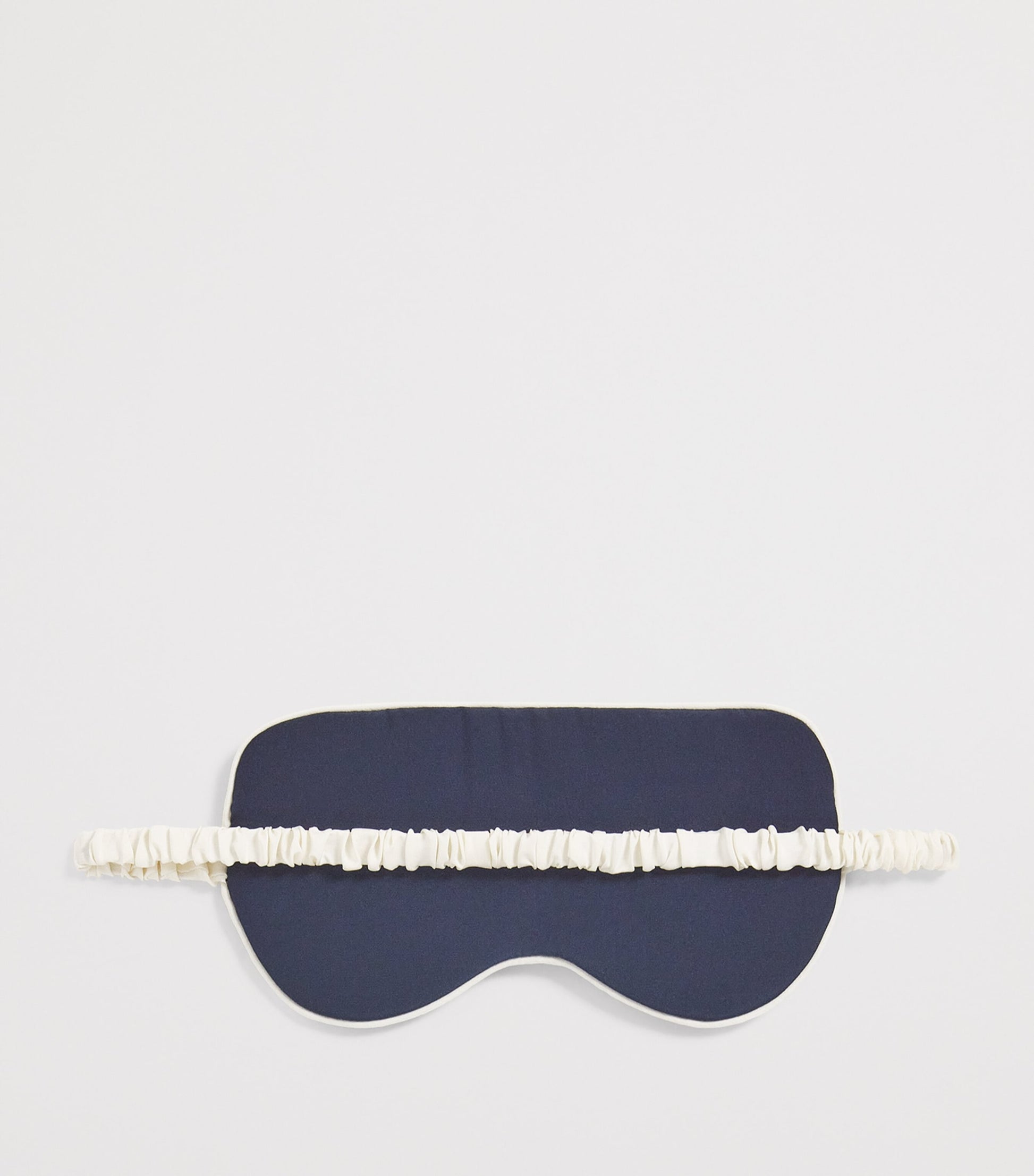 Navy Silk Shells Audrey Eye Mask