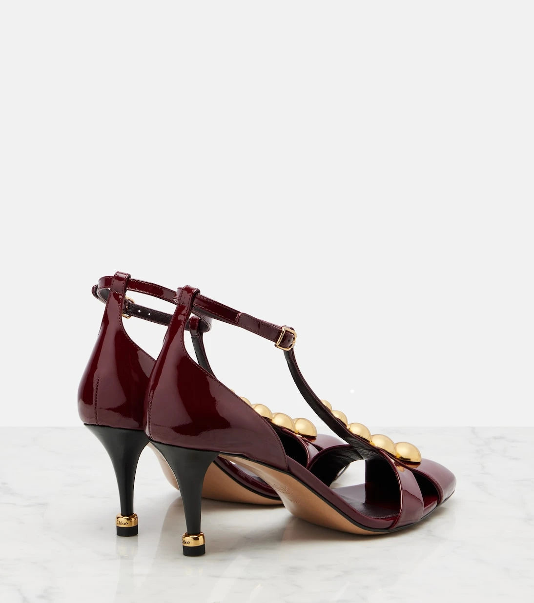 Chloé - Cleia 70 zımbalı rugan stiletto ayakkabılar