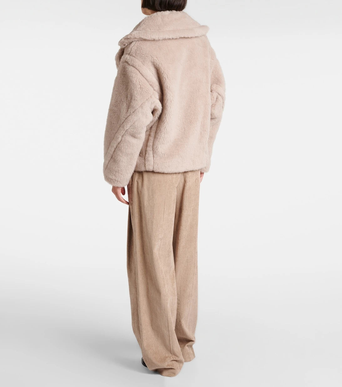 Max Mara - Radice alpaca, wool, and silk teddy jacket