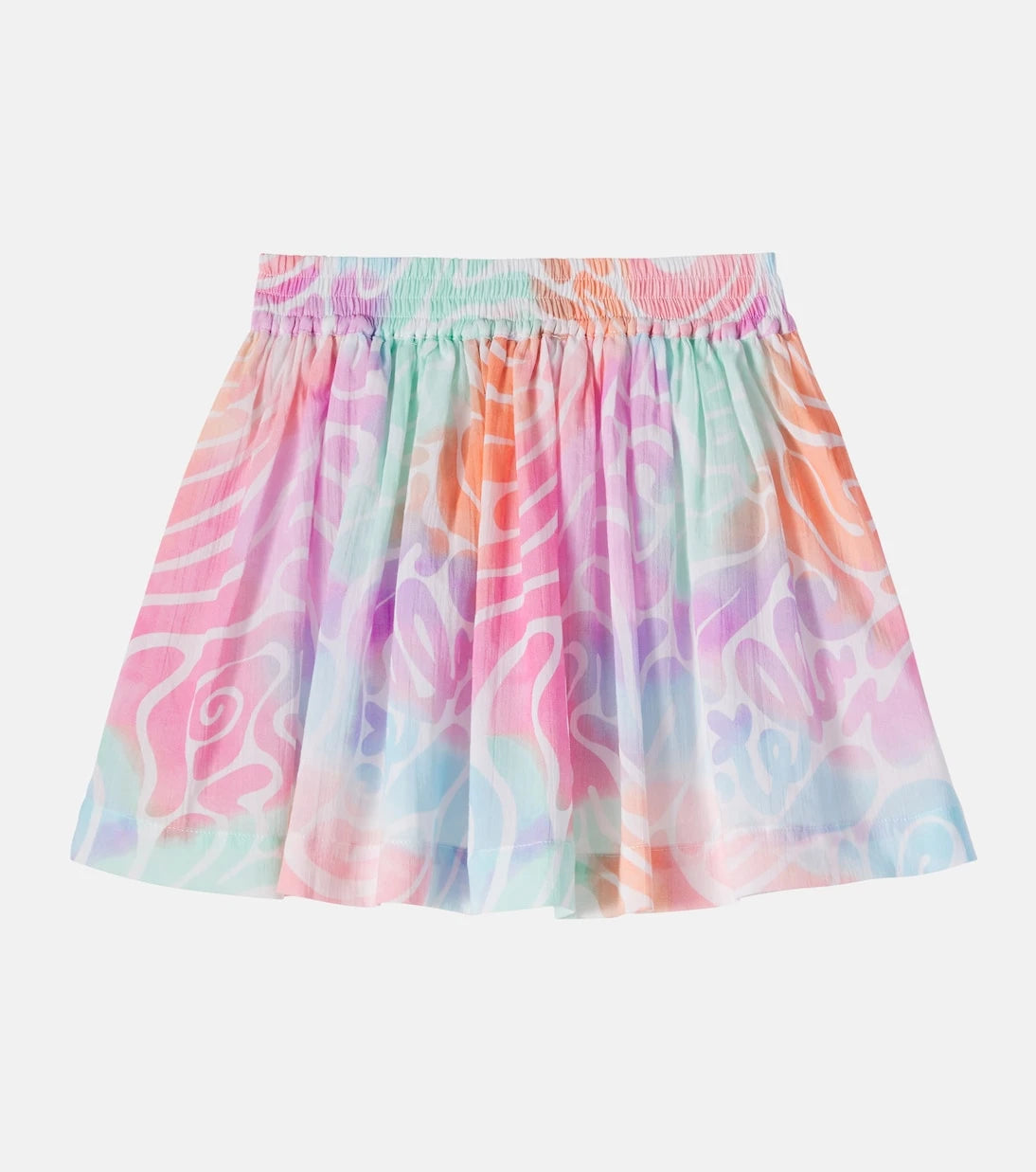 Stella McCartney Kids - تنورة قطنية مطبوعة