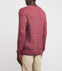 Polo Ralph Lauren Red Cotton Cable Sweater