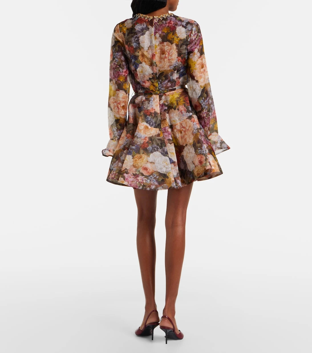 Zimmermann - Alchemy peplum linen and silk minidress