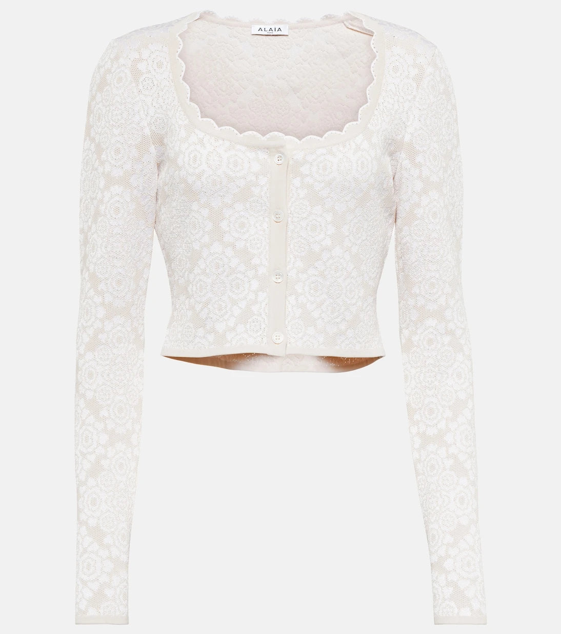 Alaïa - Floral cardigan