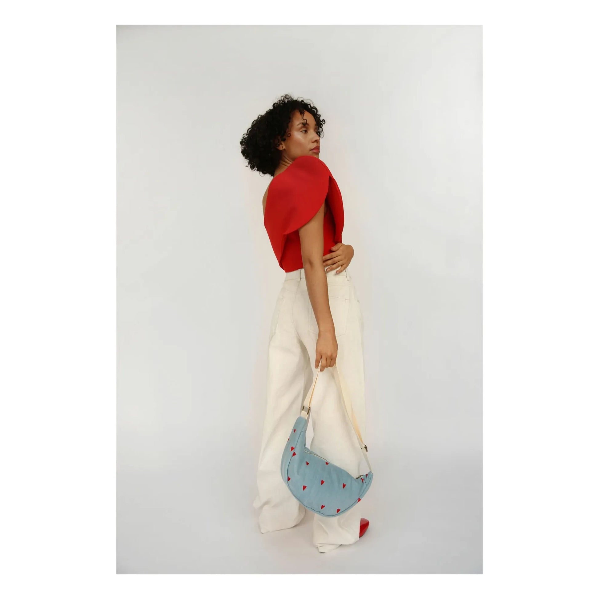 Studio Noos - Hearts fanny pack | Denim