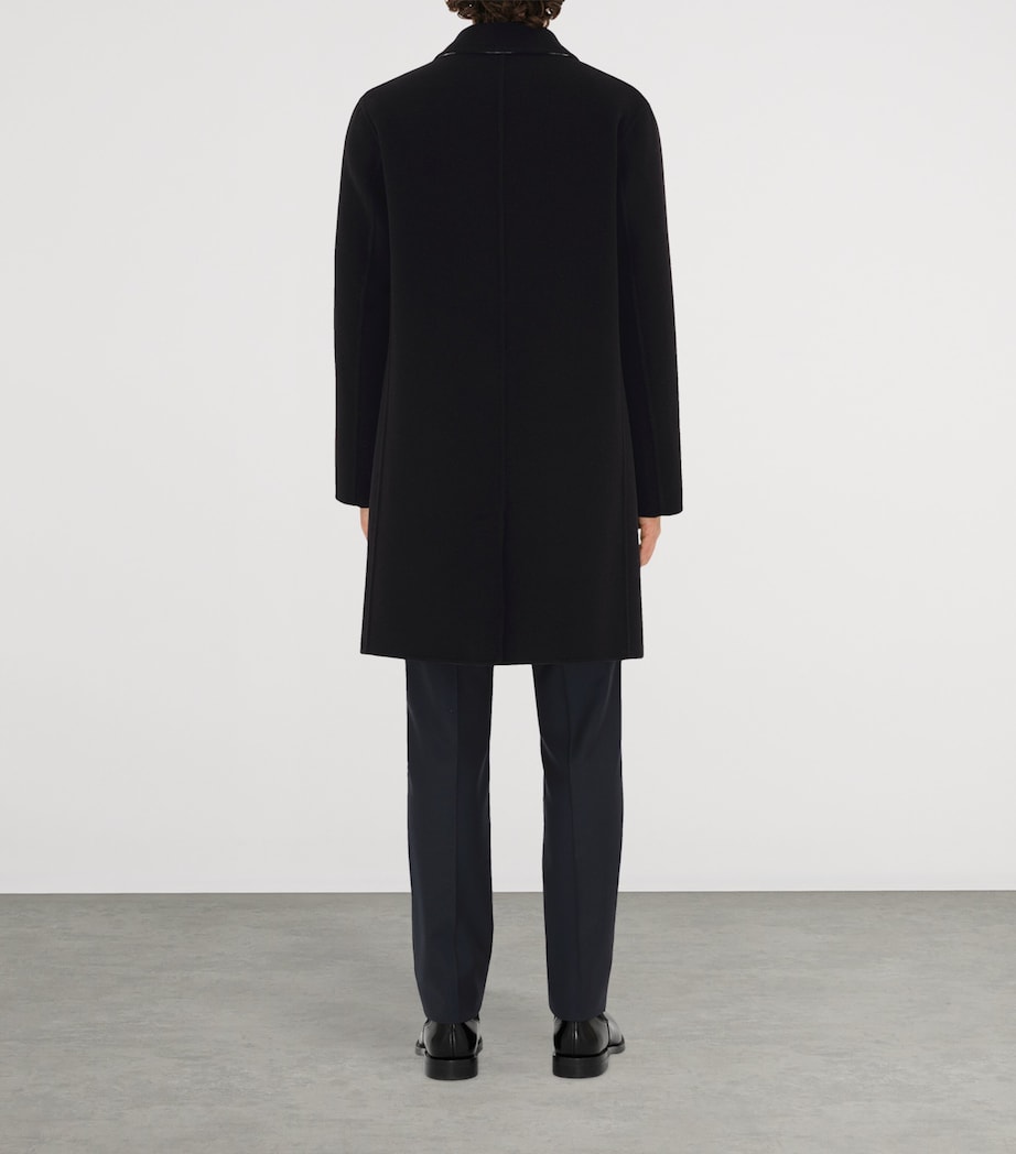 Burberry Wool Mid-Length Car Coat