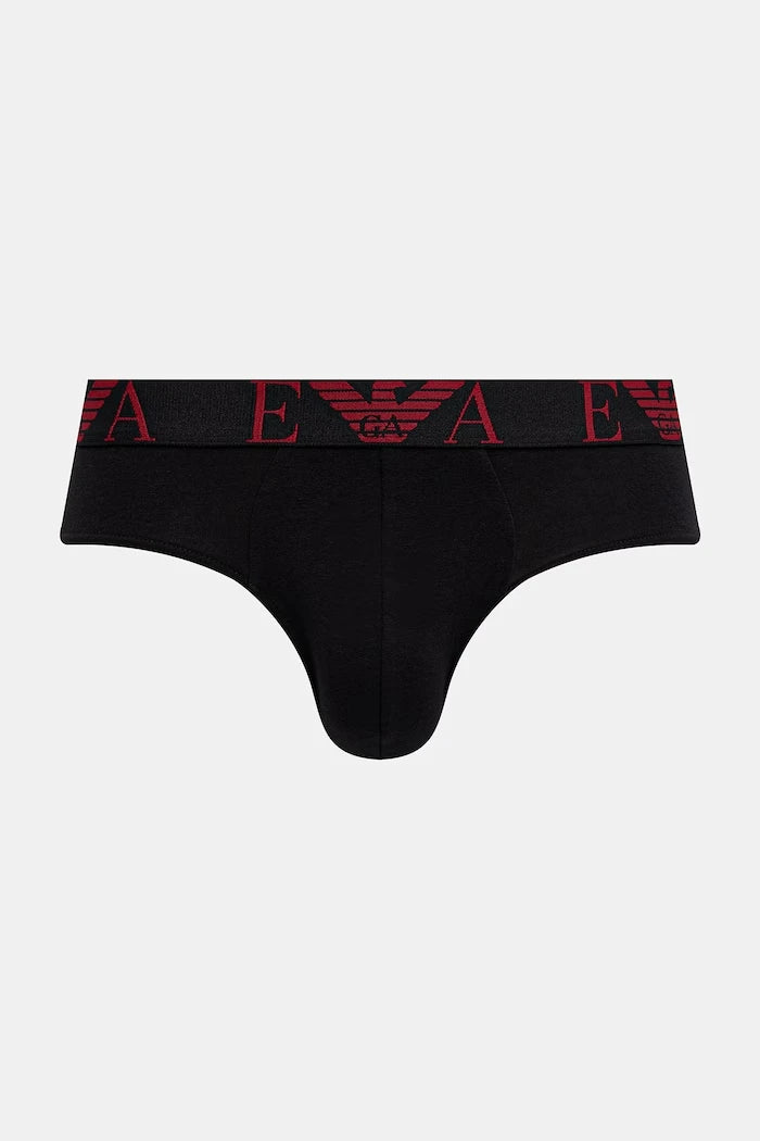 Emporio Armani Underwear erkek pamuklu elastan slip 3'lü