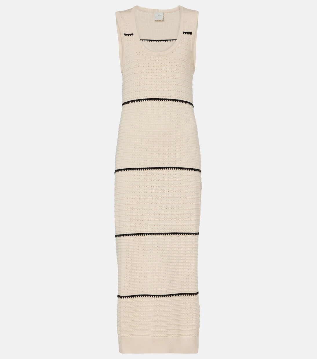 Varley - Scott striped cotton midi dress