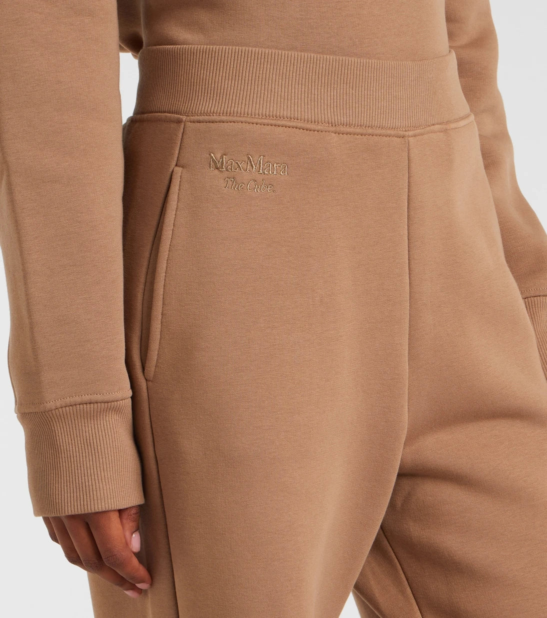 'S Max Mara - بنطال رياضي بومبيو من الجيرسي المخلوط بالقطن