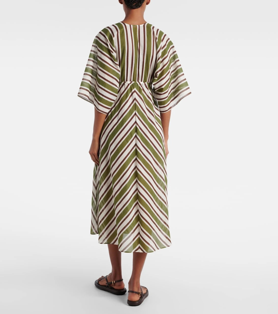 Eres - Summer striped cotton voile kaftan
