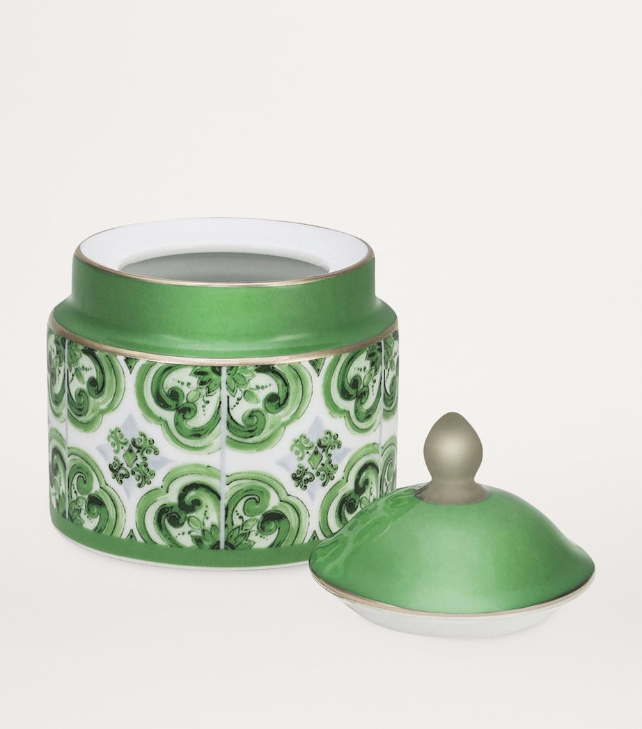 Dolce & Gabbana Casa Porcelain Majolica Sugar Bowl (10cm)