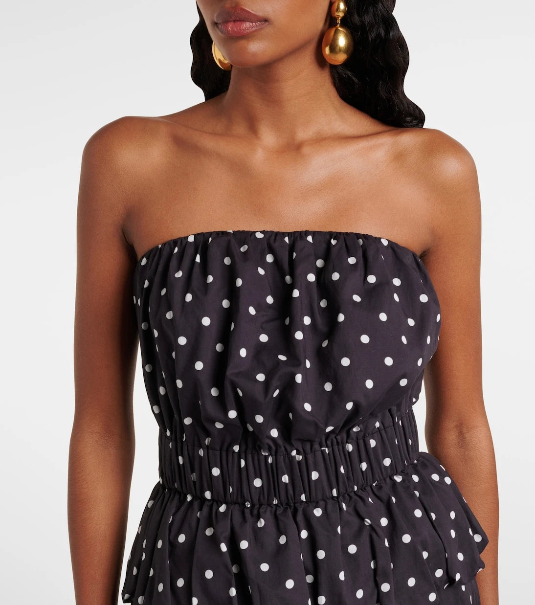 Posse - Aurelia polka-dot top