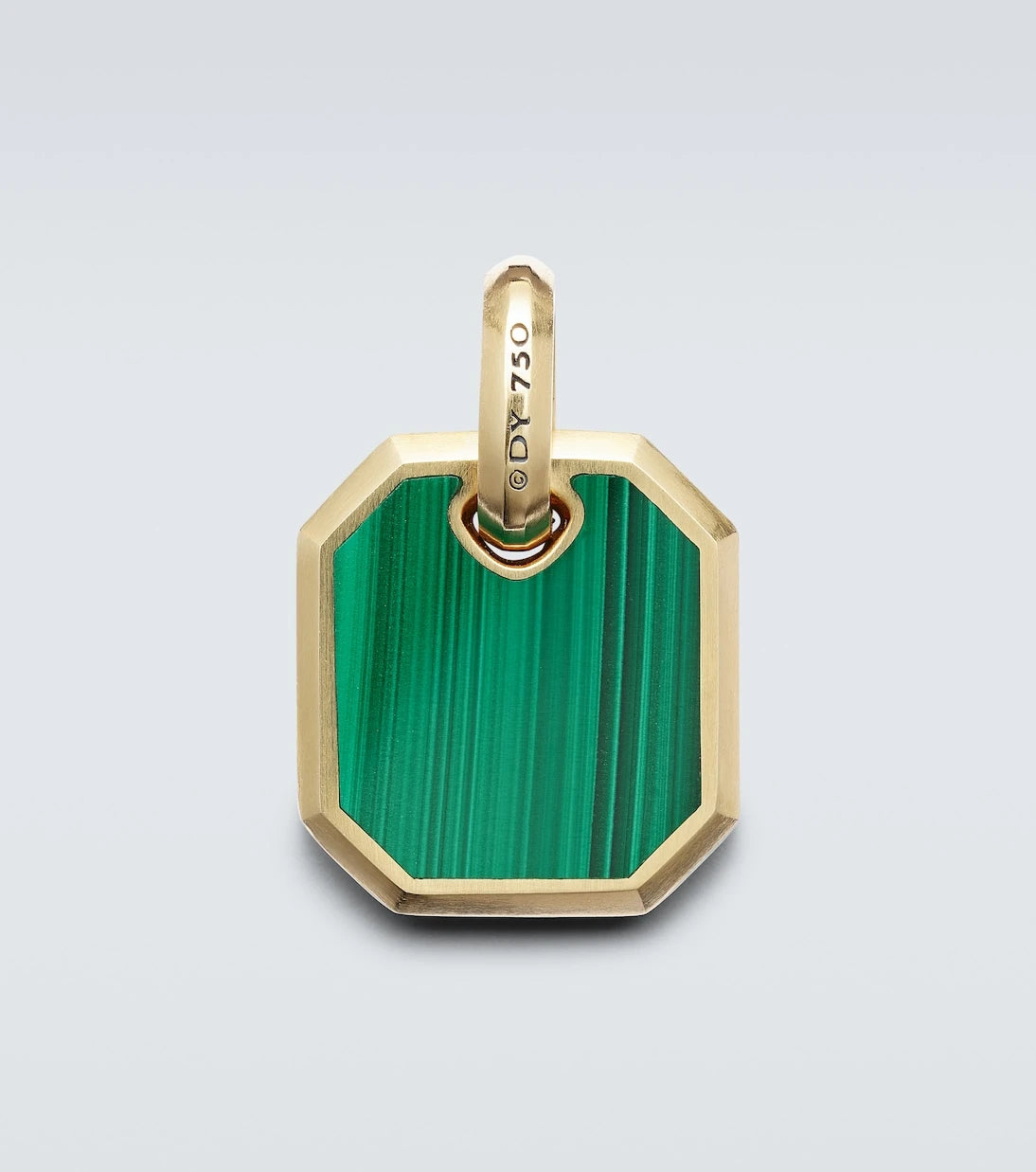 David Yurman - Amulet 18kt gold pendant with malachite