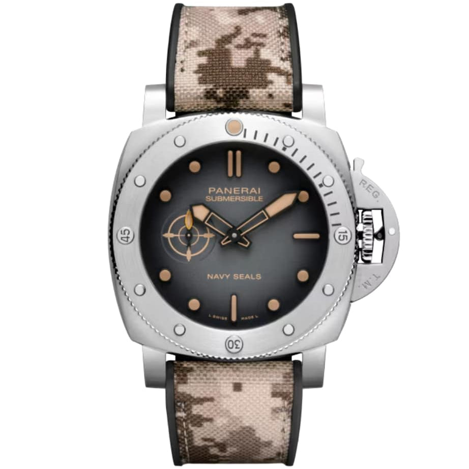 Stainless Steel Submersible Navy Seals Watch 44mm
