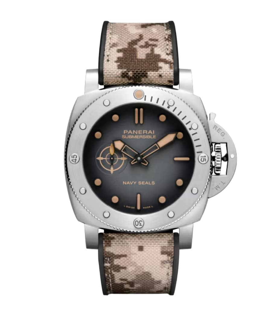 Stainless Steel Submersible Navy Seals Watch 44mm