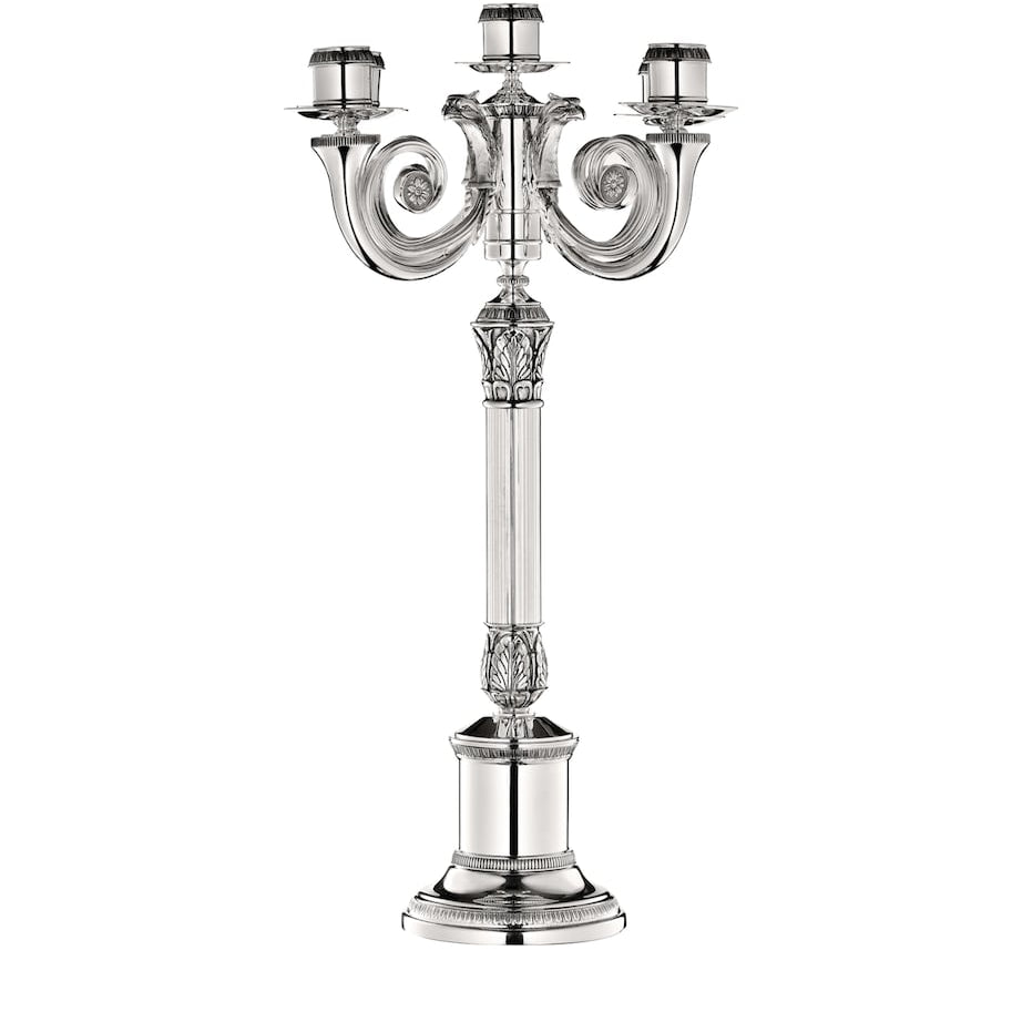Silver-Plated Malmaison Candelabra