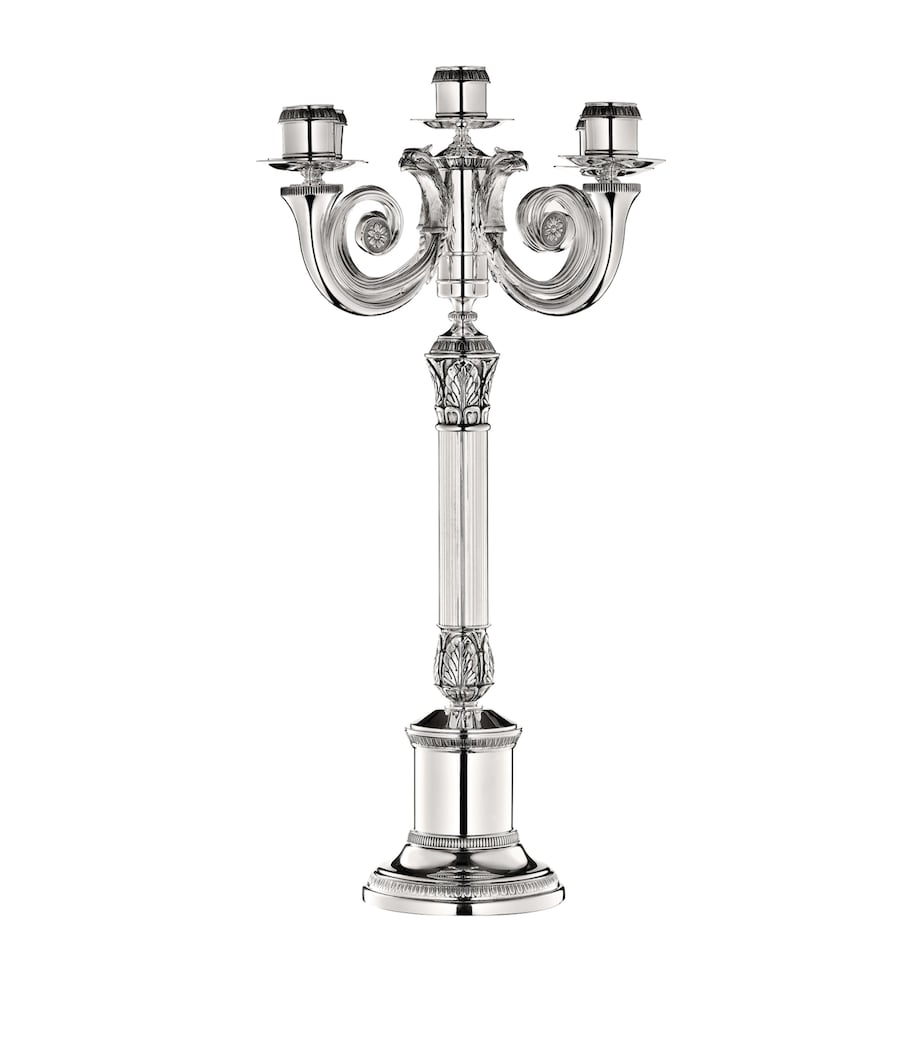 Silver-Plated Malmaison Candelabra