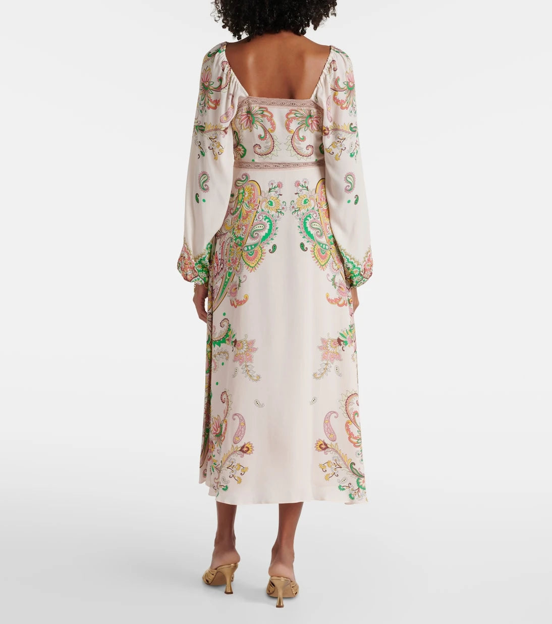Etro - فستان ميدي مطبوع