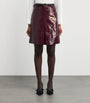 Self-Portrait Patent Leather Mini Skirt