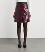 Self-Portrait Patent Leather Mini Skirt