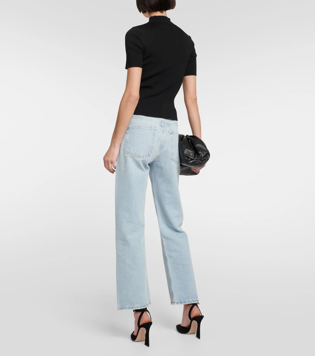 Oscar de la Renta - Ribbed-knit silk-blend top