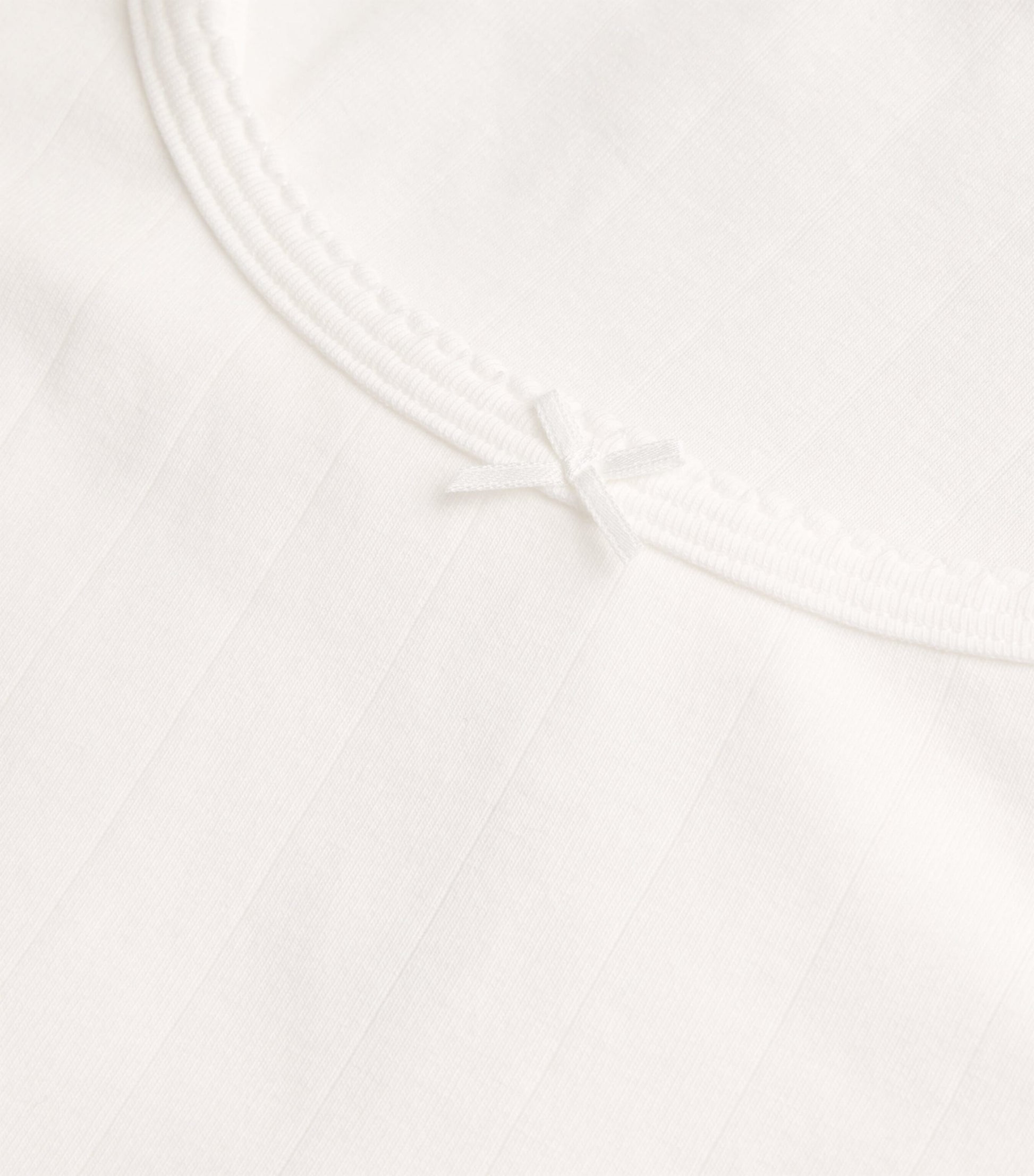 Skims White Drop Needle Mini Dress